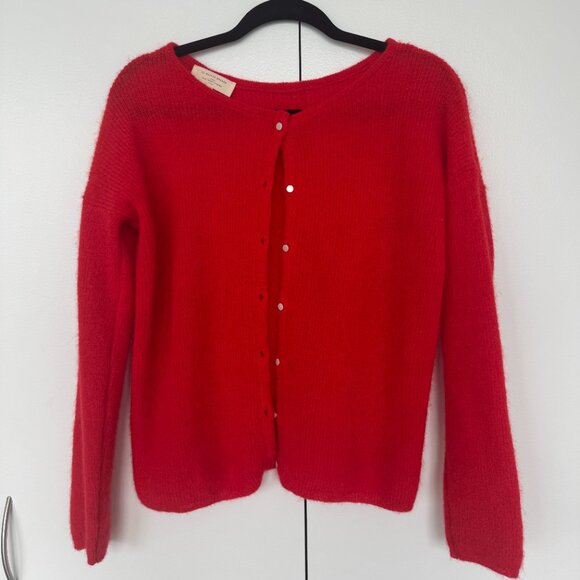Sezane Gaspard Cardigan in Red (Small) - Picture 3 of 6